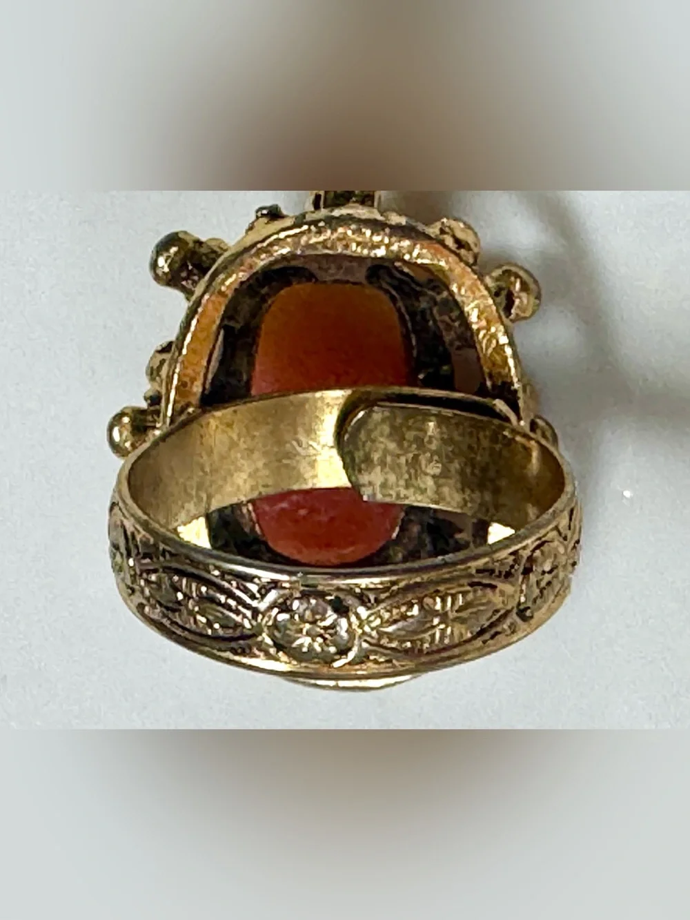 Vintage Adjustable Cameo Ring